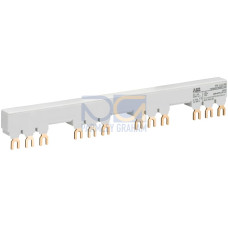PS1-4-2-65 3-phase busbar for 4 MS116 / MS132 with 2 HK/SK, Ie=65A