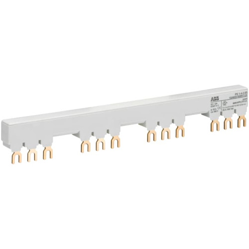 PS1-4-2-65 3-phase busbar for 4 MS116 / MS132 with 2 HK/SK, Ie=65A