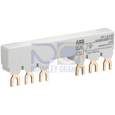 PS1-2-2-65 3-phase busbar for 2 MS116 / MS132 with 2 HK/SK, Ie=65A