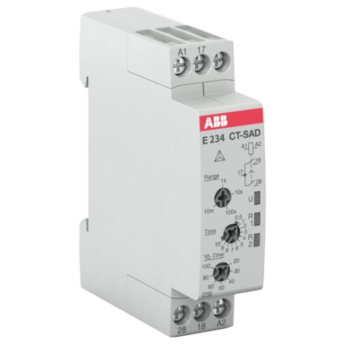 Star Delta timer (Adjustable Transistion time) 2 x n/o, 0.05s - 10min, 24-48 V DC, 24-240 V AC input voltage