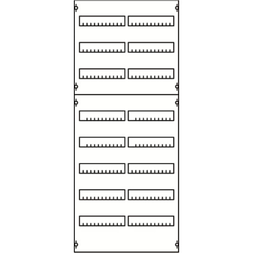 2V4A DIN rail mounting devices 1200 mm x 500 mm x 120 mm , 8 , 4