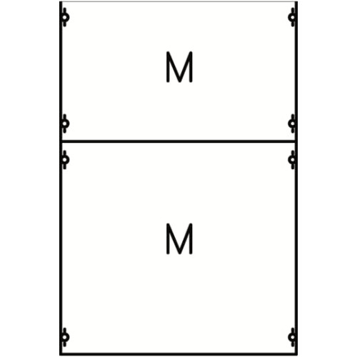 2M1A Mounting plate 750 mm x 500 mm x 120 mm , 0 , 1