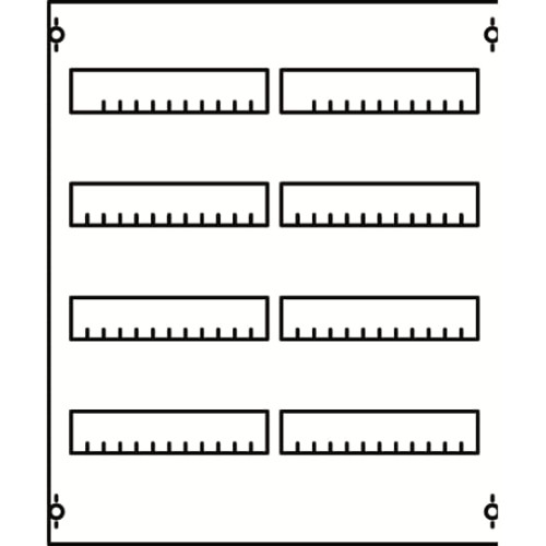 2V0A DIN rail mounting devices 600 mm x 500 mm x 120 mm , 4 , 0