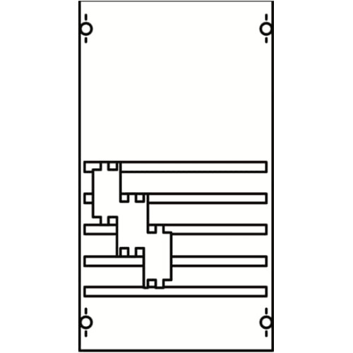 1V003A ComfortLine Distribution panel, 36 SU, Rows: 0, 450 mm x 250 mm x 160 mm
