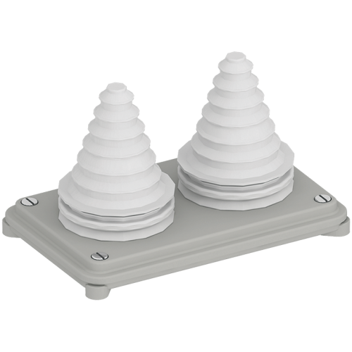 ZW455 Flange, 140 mm x 220 mm x 80 mm