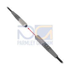 Plastic Fiber, Opposed Mode Pair, Core Dia.: 0.5, Fiber Length 1 m, Stainless Thread M6 With integrated Lens, 20, spot size at 100 range, Flex Relief, Free cut, Vantage Line