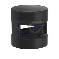 TL70 Basic Audible Module, Voltage: 12-30 V dc, Environmental Rating: IP65, Adjustable to 104dB, 2 Tone, Black Housing