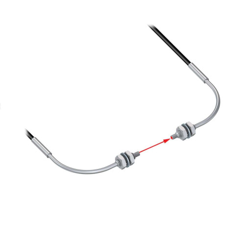 Plastic Fiber, Opposed Mode, Core Dia.: 1.5, Fiber Length 2 m, Angle, Thread, Free cut