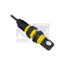 Analog S18U Right-Angle Series: Proximity Mode, Range: 30-300, Input: 10-30 V dc, Outputs: Analog 4-20 mA, 2 m (6.5 ft) Cable