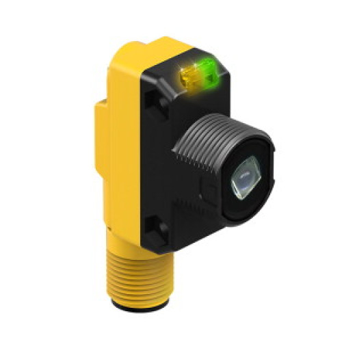 WORLD-BEAM QS18 Series: Laser Class 1, Horizontal Line, Range: 15 m, Input: 10-30 V dc, Output: Not Applicable, M12 Integral QD