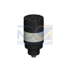 Tower Light: 1-Color Audible Indicator, Voltage: 18-30 V dc or 24 V ac, Environmental Rating: IP50, Input: Bimodal, Colors: Blue, 4-pin M12 Integral QD