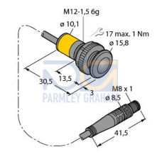 SB12TE1Q3 3-PIN M8 PIGTAIL