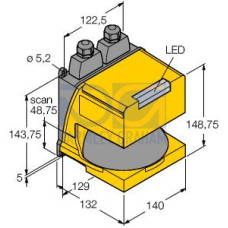 Safety Laser Scanners, Stand-Alone Device, Up to 8 Protective Fields, Max. 6.25