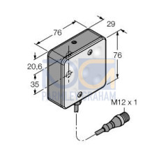 Vision Light - 70 Area with Potentiometer, 5 High Intensity Red LEDs - 24 V dc, Clear Diffusing Plastic Window, Requires Cable MQDC20-xxx