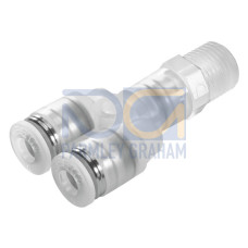 NPQP-Y-R12-Q12-FD Push-in Y-fitting