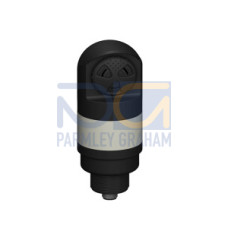 TL50 Tower Light: 1-Color Sealed Loud Audible Indicator, Voltage: 18-30 V dc or 24 V ac, Environmental Rating: IP67, Input: Bimodal, Colors: Red, M12 Integral QD