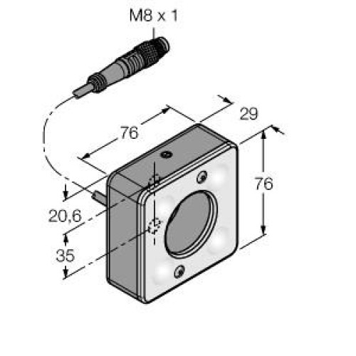 LEDWR70XD5-PM Ring Light High Intensity with POT - White