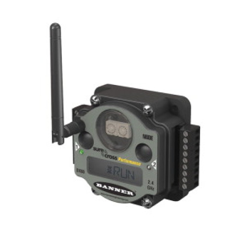 DX80 Performance 2.4 GHz Node 65 mW IP20, 10-30 V dc External Antenna, Input: 4 Discrete 2 Analog, Output: 4 Discrete 2 Analog 0-20 mA, External Terminals