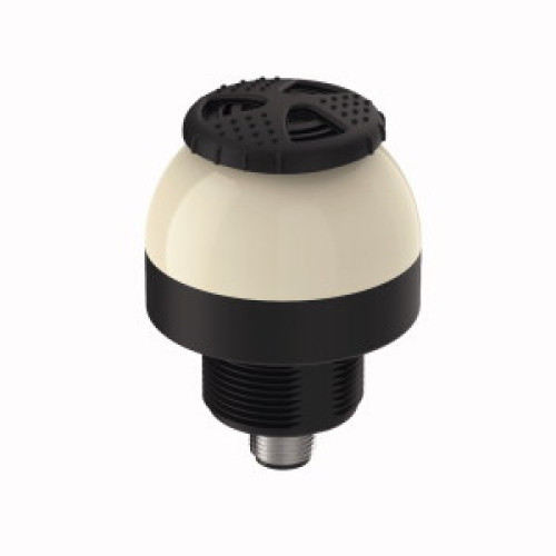 K50 Series EZ-LIGHT: 3-Color Sealed Loud Audible Indicator, Voltage: 12-30 V dc, Housing: Polycarbonate, IP67, Tone: Loud, Input: PNP, Colors: Green Red Yellow, 5-pin M12 Integral QD