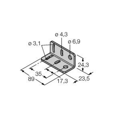 Bracket: Bottom Mounting, Material: Stainless Steel 2-axis, Includes mounting foot (SMB312F)