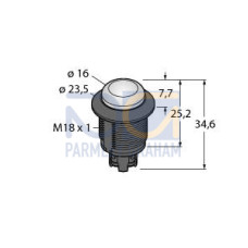 S18 EZ Light - 18 - IP67, Single Color: Red, 10-30 V dc PNP Input, 4-screw Terminal Wiring