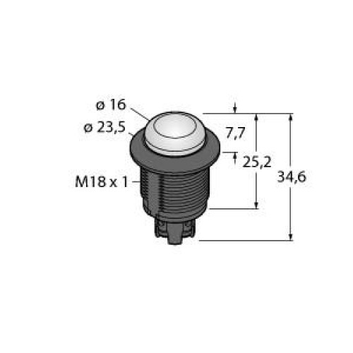 S18 EZ Light - 18 - IP67, Single Color: Red, 10-30 V dc PNP Input, 4-screw Terminal Wiring
