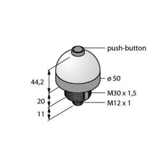 K50L Series EZ-LIGHT: 2-Color Indicator with Dry Contact Switch, Voltage: 12-30 V dc, Housing: Polycarbonate, IP67, Input: PNP, Colors: Green Red, 5-pin M12 Integral QD