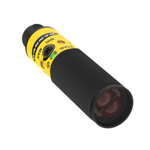 S18-2 Series: Diffuse Reflective, Range: 750, Input: 10-30 V dc, Outputs: Complementary PNP, 4-pin M12 Integral QD