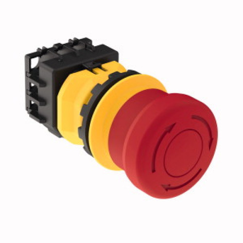 SSA-EB1 Panel-mount Emergency Stop Push Button, 40 Actuator, Contacts: 2NC, Screw Terminals, 30 mounting hole