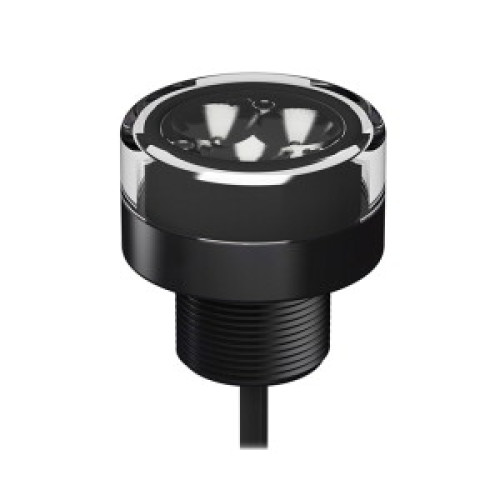 Work Light-50 316SS Spot Light, Voltage: 12-30 V dc, Environmental Rating: IP69K, Color: White, 20 Deg Lens, Glass Window, 5-pin M12 Integral QD