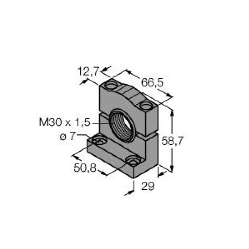 Bracket: Compact 30 Swivel, Black reinforced thermoplastic polyester, Wide Range of Articulation, Hardware included