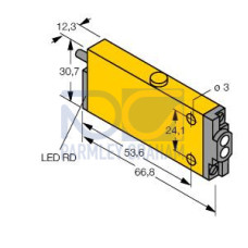 MINI-BEAM UNIVERSAL: Divergent Diffuse, Range: 130, Input: 24-240 V ac or dc, Output: SPDT Electromechanical Relay, 2 m (6.5 ft) Cable