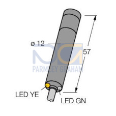 M12 Laser: Class 1 Emitter, Range: refer to datasheet, Input: 10-30 V dc, Output: Not Applicable, 2 m (6.5 ft) Cable