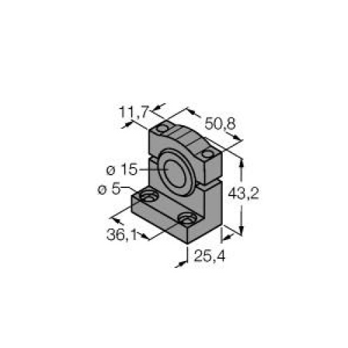 Bracket: Swivel with set screws for mounting, Black reinforced thermoplastic polyester, Used for mounting of T18 or T30 by its cable hub, Hardware included