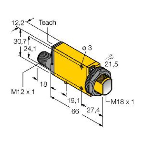MINI-BEAM EXPERT: Infrared 880 nm Glass Fiber Optic, Range: Depends on Fiber, Input: 10-30 V dc, Output: Bipolar: 1 NPN, 1 PNP, 4-pin M12 Integral QD