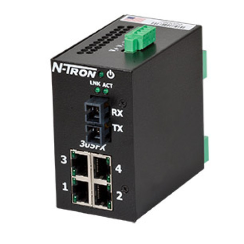 305FX Unmanaged Industrial Ethernet Switch, SC 2km