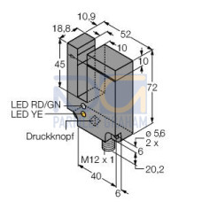 SLE10Series: Teach Mode Slot Sensor, Slot width: 10, Input: 10-30 V dc, Output: Bipolar: 1 NPN, 1 PNP, M12 Integral QD
