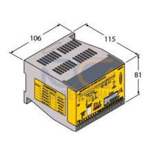 High-Res MINI-ARRAY: Controller w/PNP Outputs, Input: 16-30 V dc, Output: Discrete: 2 PNP, Analog: 2 0-10 V dc sourcing, Serial Data Output: RS-232 and RS-485
