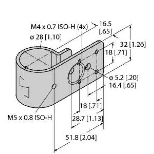 Bracket: Set of 4 Zinc plated metal brackets, Brackets clamp onto 28 pipe