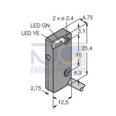 Photoelectric Sensor, Opposed Mode Sensor (Emitter/Receiver), Miniature Sensor