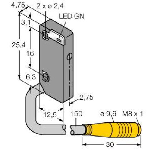 Photoelectric Sensor, Opposed Mode Sensor (Emitter), Miniature Sensor