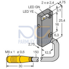 Photoelectric Sensor, Opposed Mode Sensor (Emitter/Receiver), Miniature Sensor