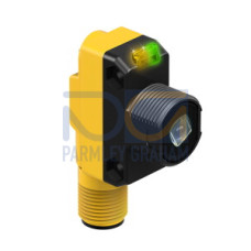WORLD-BEAM QS18 Series: Laser Class 1,Circle, Range: 15 m, Input: 10-30 V dc, Output: Not Applicable, 4-pin M12 Integral QD