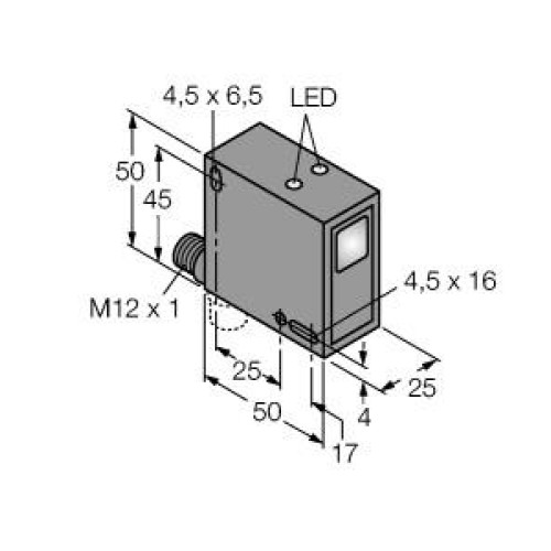 Photoelectric Sensor, Diffuse Mode Sensor, For Color Analysis