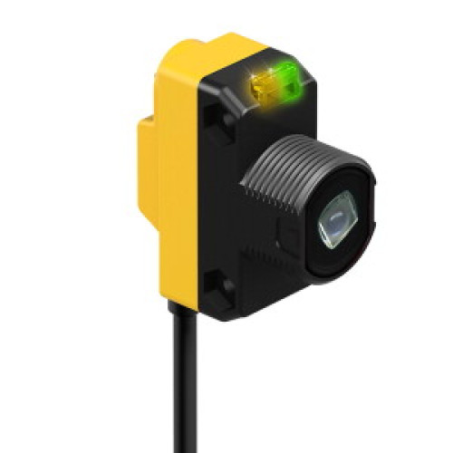 WORLD-BEAM QS18 Series: Laser Class 2, Horizontal, Range: 15 m, Input: 10-30 V dc, Output: Not Applicable, 2 m (6.5 ft) Cable