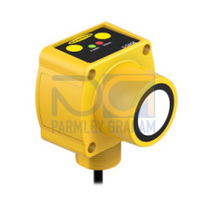 QT50U Universal Voltage Series: Proximity Mode, Range: 200/8 m, Input: 85-264 V ac 50/60 Hz/48 to 250 V dc, Output: SPDT electromechanical relay, 2 m (6.5 ft) Cable