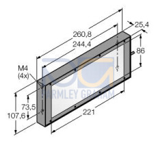 PresencePLUS 85 x 220 Backlight, Visible Red LED 24 V dc, 2 m (6.5 ft) Cable with flying leads