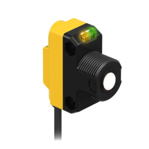 WORLD-BEAM QS18U: Ultrasonic TEACH mode, Range: 50-500, Input: 12-30 V dc, Output: NPN, Epoxy-encapsulated, 9 m (30 ft) Cable