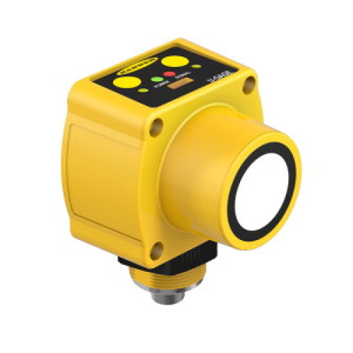 QT50U Chemical Resistant Analog Series: Proximity M, Range: 200 - 6 m, Input: 10-30 V dc, Outputs: Analog: 0-10 V or 4-20 mA, 5-pin M12 Integral QD