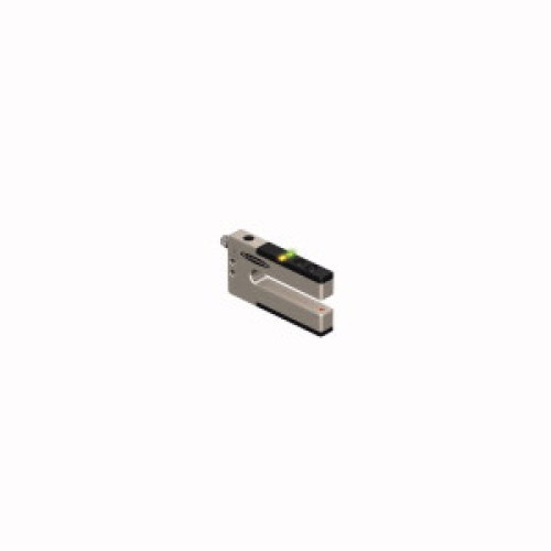 SLM Series: Rugged Nickel-Plated Metal Fixed-Distance Slot Sensor, Slot Width: 10, Input 10-30 V dc, Output: PNP, 3-pin M8 Integral QD